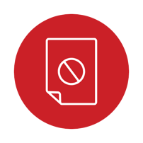 red circle graphic with white missing document icon